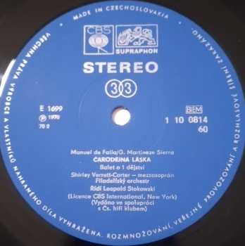 LP Leopold Stokowski: Čarodějná Láska / Tristan A Isolda
