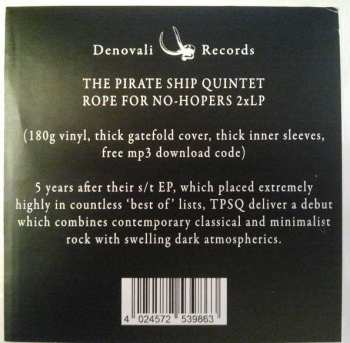 2LP The Pirate Ship Quintet: Rope For No-Hopers LTD