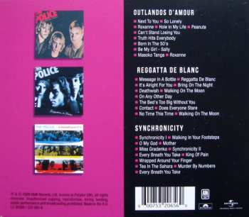3CD/Coffret The Police: Outlandos D'Amour - Reggatta De Blanc - Synchronicity