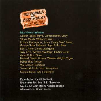 CD The Aggrovators: At Joe Gibbs