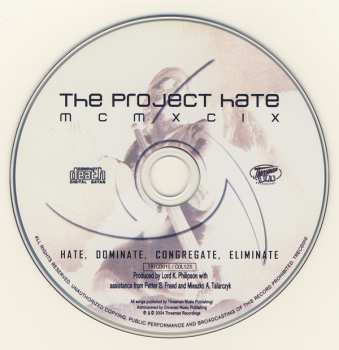 CD The Project Hate MCMXCIX: Hate, Dominate, Congregate, Eliminate