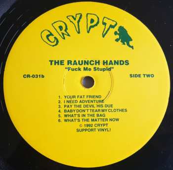 LP The Raunch Hands: Fuck Me Stupid