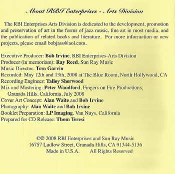 CD The Ray Reed Hollywood Bebop Quintet: Plays Ray Reed