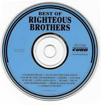 CD The Righteous Brothers: Best Of Righteous Brothers