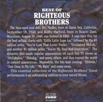CD The Righteous Brothers: Best Of Righteous Brothers