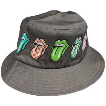 Marchandises The Rolling Stones: The Rolling Stones Unisex Bucket Hat: Multi-tongue Pattern (small/medium) Small/Medium