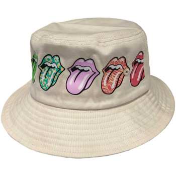 Marchandises The Rolling Stones: The Rolling Stones Unisex Bucket Hat: Multi-tongue Pattern (small/medium) Small/Medium