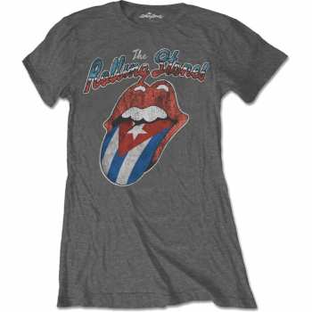 Merch The Rolling Stones: Femmes T-shirt Rocks Off Cuba 