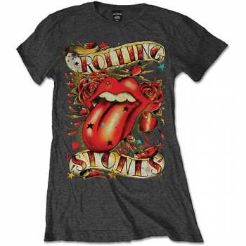Merch The Rolling Stones: Femmes T-shirt Tongue & Stars 