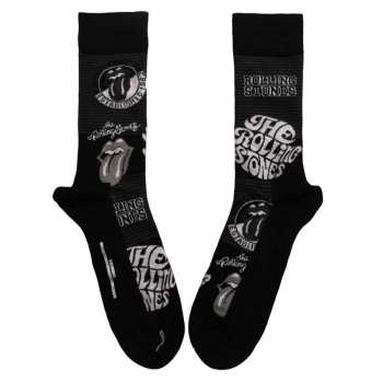 Merch The Rolling Stones: Chaussettes à la cheville Mono Logo The Rolling Stoness 