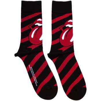 Marchandises The Rolling Stones: The Rolling Stones Unisex Ankle Socks: Stripes (black) (uk Size 4 - 7) 36 - 42
