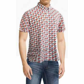 Merch The Rolling Stones: Chemises décontractées Tongue And Text 