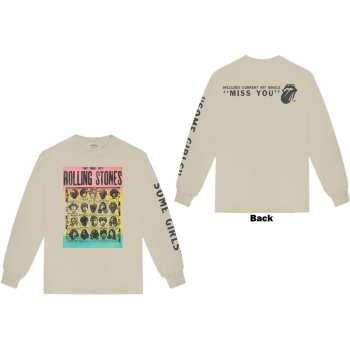 Marchandises The Rolling Stones: The Rolling Stones Unisex Long Sleeve T-shirt: Some Girls (back & Sleeve Print) (small) S
