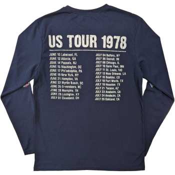 Marchandises The Rolling Stones: The Rolling Stones Unisex Long Sleeve T-shirt: Us Tour '78 (back & Sleeve Print) (small) S