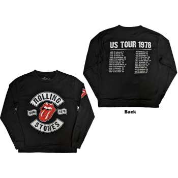 Marchandises The Rolling Stones: The Rolling Stones Unisex Sweatshirt: Us Tour 1978 (back & Sleeve Print) (small) S