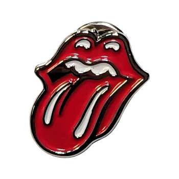 Merch The Rolling Stones: Plaque Classic Tongue Silver Outline