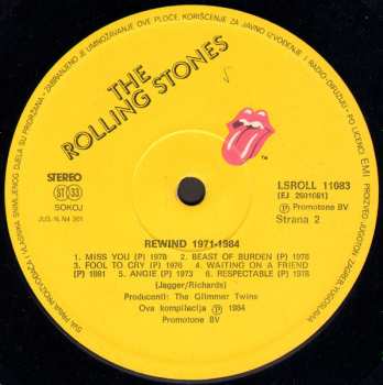 LP The Rolling Stones: Rewind (1971-1984)