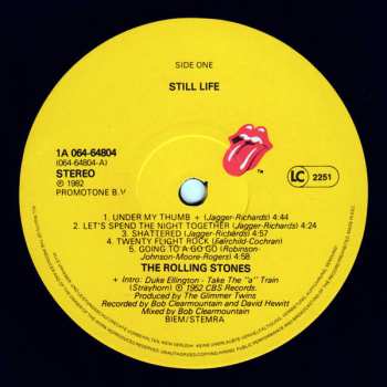 LP The Rolling Stones: Still Life (American Concert 1981)