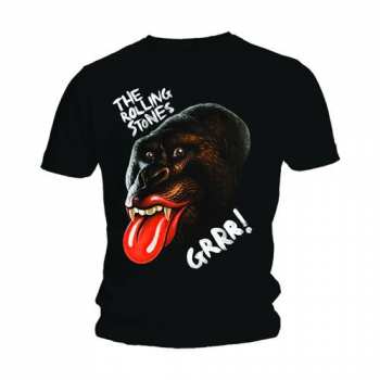 Merch The Rolling Stones: T-shirt Grrr Black Gorilla 