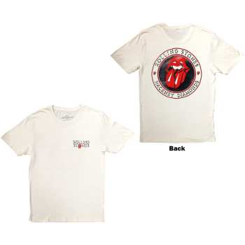 Marchandises The Rolling Stones: The Rolling Stones Unisex T-shirt: Hackney Diamonds Circle Label (back Print) (small) S