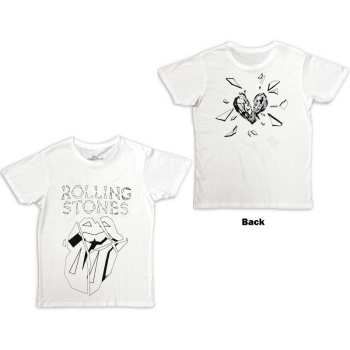 Marchandises The Rolling Stones: The Rolling Stones Unisex T-shirt: Hackney Diamonds Diamond Tongue Outline (back Print) (small) S