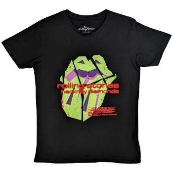 Marchandises The Rolling Stones: The Rolling Stones Unisex T-shirt: Hackney Diamonds Neon Tongue (small) S