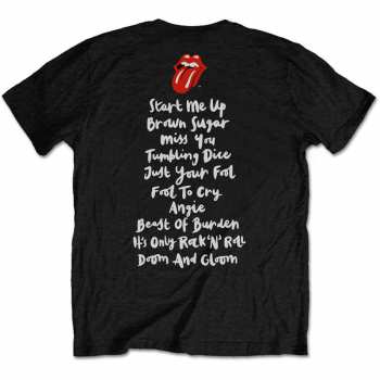 Marchandises The Rolling Stones: Tričko Honk Album Track List  S