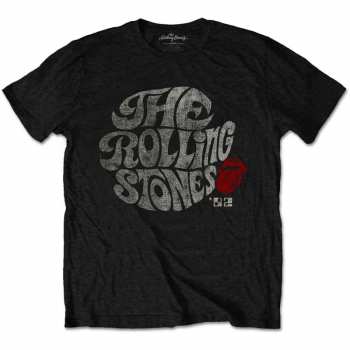 Merch The Rolling Stones: T-shirt Swirl Logo The Rolling Stones '82 