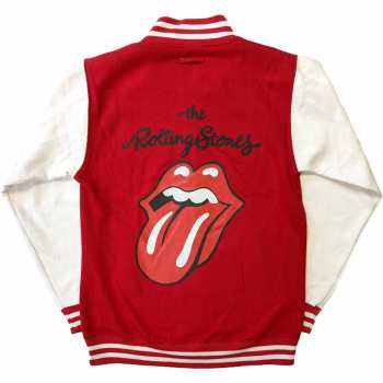 Marchandises The Rolling Stones: The Rolling Stones Unisex Varsity Jacket: Classic Tongue (back Print) (small) S