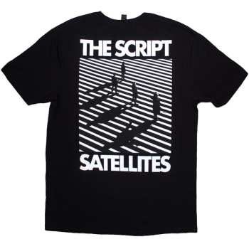 Marchandises The Script: The Script Unisex T-shirt: Satellites & Pocket Logo (back Print) (small) S
