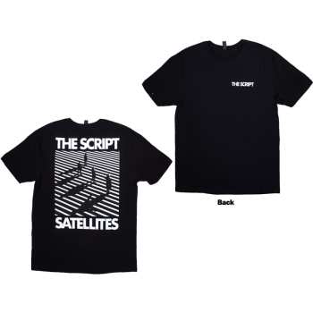Marchandises The Script: The Script Unisex T-shirt: Satellites & Pocket Logo (back Print) (small) S