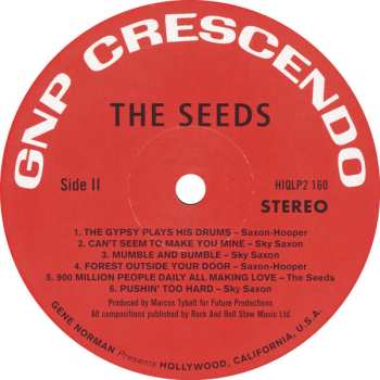 2LP The Seeds: Raw & Alive · Merlin's Music Box · The Seeds In Concert DLX