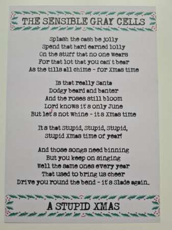 SP The Sensible Gray Cells: A Stupid Xmas!