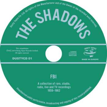 CD The Shadows: FBI (A Collection Of Rare Studio, Live And Radio Recordings 1959-1962)