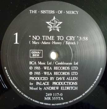 LP The Sisters Of Mercy: No Time To Cry