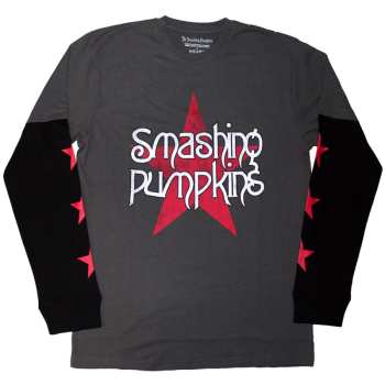 Merch The Smashing Pumpkins: Layered Long Sleeve T-shirt Star Logo The Smashing Pumpkins
