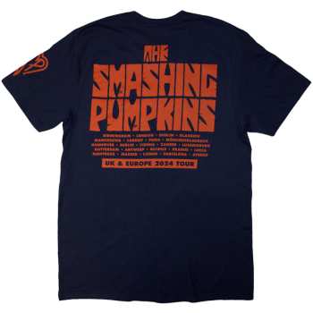 Marchandises The Smashing Pumpkins: The Smashing Pumpkins Unisex T-shirt: World Is A Vampire (navy Blue) (back Print) (small) S