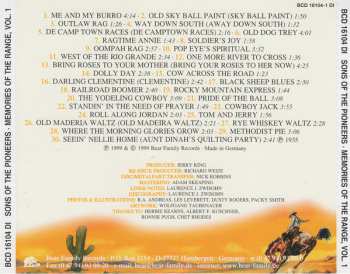 4CD/Coffret The Sons Of The Pioneers: Memories Of The Range