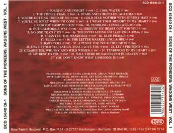 4CD/Coffret The Sons Of The Pioneers: Wagons West
