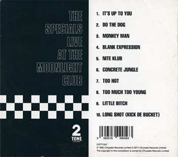 CD The Specials: Live At The Moonlight Club DIGI