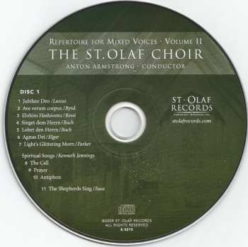 2CD The St. Olaf Choir: Repertoire For Mixed Voices - Volume II