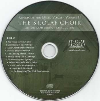 2CD The St. Olaf Choir: Repertoire For Mixed Voices - Volume II