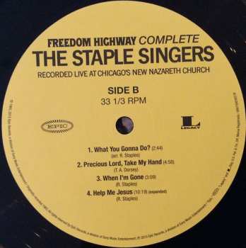 2LP The Staple Singers: Freedom Highway Complete (Recorded Live At Chicago's New Nazareth Church)