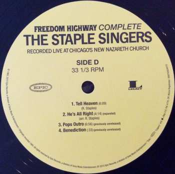 2LP The Staple Singers: Freedom Highway Complete (Recorded Live At Chicago's New Nazareth Church)