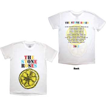 Marchandises The Stone Roses: The Stone Roses Unisex T-shirt: Tour 2013 (white) (back Print) (small) S