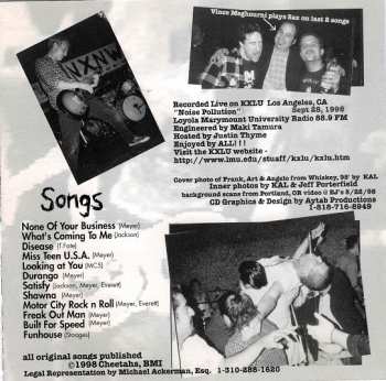 2CD The Streetwalkin' Cheetahs: Live On KXLU