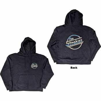 Marchandises The Strokes: The Strokes Unisex Zipped Hoodie: Og Magna (back Print) (small) S