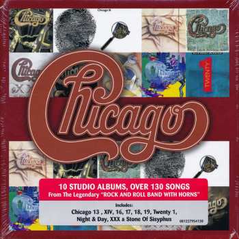 10CD/Coffret Chicago: The Studio Albums 1979-2008