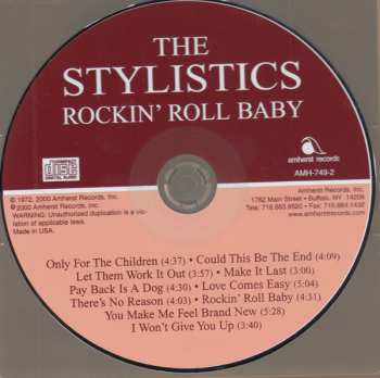 CD The Stylistics: Rockin' Roll Baby