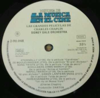 LP The Syd Dale Orchestra: Las Grandes Peliculas De Charles Chaplin